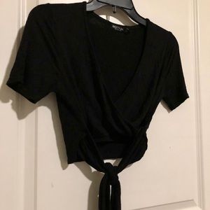 Wrap crop top